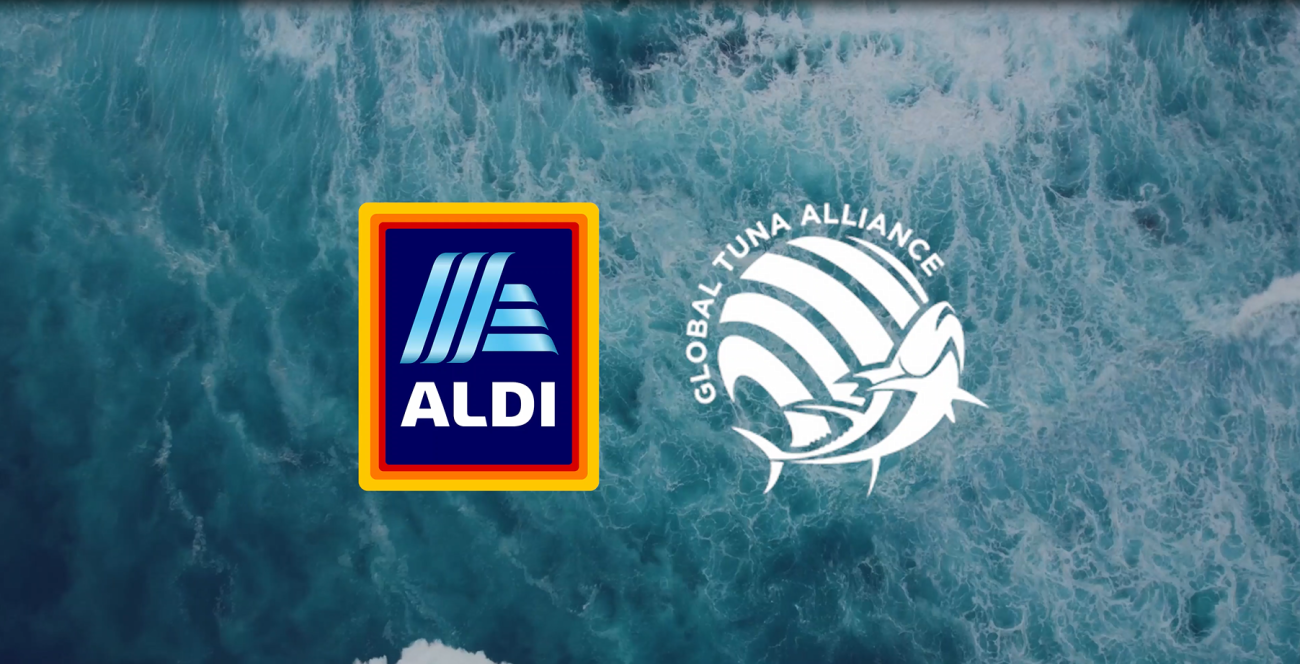 ALDI & Global Tuna Alliance logos